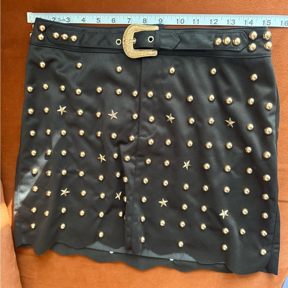 Anthropologie Studded Suede Mini Skirt - Picture 7 of 7